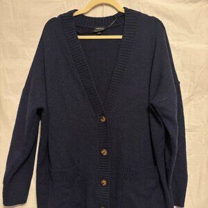 Torrid Navy Blue Cardigan Sweater